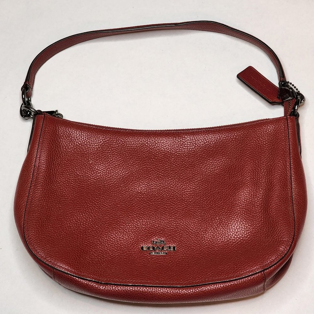 Coach purse-clean barely used over the shoulder red purse